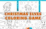 Holiday Elf Coloring Book Game