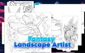 Fantasy Landscape Artist Coloring