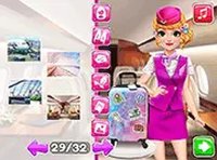 Princess Flight Attendant Makeover Game